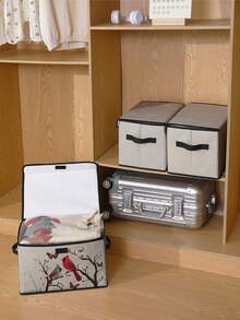 1 Piece Storage Bin, Storage Box, Laundry Hamper And Clothes Basket. Large Capacity And Foldable With Animal Pattern Prints. Practical Household Closet Organizer, Which Can Easily Store Clothes, Blankets, Bedding And Sundries. - Multicolor - View 6