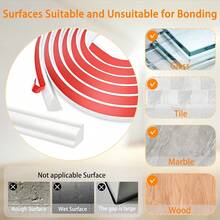 100/500cm Self Adhesive Flexible TPE Corner Trim Molding, Peel And Stick 3D Raised Wall Molding Trim, Half Round Decorative Strip For Baseboard, Wall Corner, Ceiling, Bathroom, Kitchen, DIY Home Decor - A - View 9
