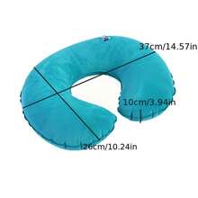 2 Buah Bantal Leher dan Sandaran Kepala - Bantal Penopang Kursi Kantor/Perjalanan Ergonomis PVC Tahan Lama, Portabel, Mudah Ditiup/Dikempiskan, Desain Multi-Warna yang Dapat Ditumpuk untuk Rumah, Hadiah Ideal untuk Para Profesional - MultiWarna - View 7