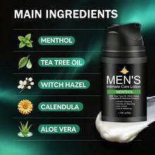 SUMIFANG Krim Perawatan Intim Pria Mint Cooling, Tea Tree & Aloe Vera, pH Seimbang, Perawatan Intim yang Menyegarkan untuk Pria Aktif, Bebas Alkohol, Penghilang Bau, 50g - View 5