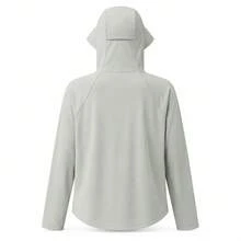 LI-NING Women's Lightweight Hooded Jacket - Windproof Breathable Outdoor Sports Jacket AFDV286 AFDVK54 - Crystal Gray - View 7