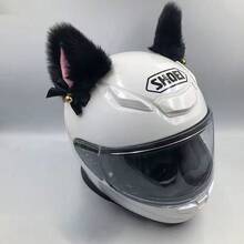 AD Cute Cat Ear Helmet Decor Detachable Fox Ear Motorcycle Accessories For Women Girls Riding Sweet Punk E-Bike Scooter Gift - Plush Helmet Ears - View 9