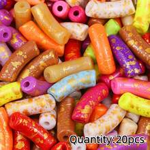 5/10/20pcs Mixed Color 11*35mm Gold-Plated Large Curved Acrylic Beads DIY Jewelry Making Handmade Beaded Accessories Materials - Large Curved Tube Beads - View 11