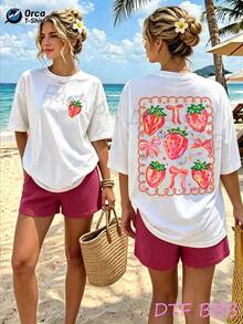 Women T-Shirts - 白色 - 查看 2