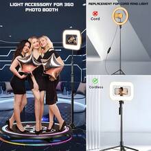 1 buah Stabilizer Kamera Ponsel dengan Lampu LED Ring, Baterai Kapasitas Besar 3600mAh, Perlengkapan Video Smartphone, 3 Warna Lampu, Cocok untuk Selfie Smartphone, Lampu Pengisi untuk Live Streaming - 1 buah - View 8