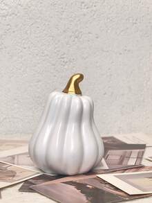 Charming White Pumpkin Decor - Perfect For Halloween, Thanksgiving And Autumn Decoration | Versatile Desktop Accent For Living Room And Bedroom - A - View 9