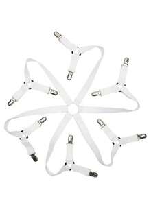 Adjustable Bed Sheet Fastener Clips, Non-Slip Metal Elastic Sheet Holders, Sturdy And Durable Easy-To-Install Fixing Buckles, Suitable For Bedding, Sofa Covers, Tablecloths And Fabrics; Bedding Accessories, Sheet Holders, Duvet Cover Clips - Multicolor - View 7