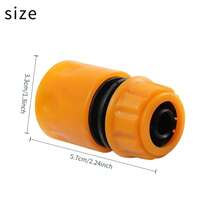 Sambungan Pipa Air Standar Eropa 1/2 inci, Bahan Baru ABS, Nipple Penghenti Air 4 Titik, Set 3-in-1 Konektor Cepat untuk Pistol Air - A - View 5