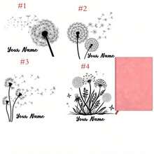 Cuaderno de tapa dura personalizado - Cuaderno personalizado con nombre - Patrón de diente de león - Cuaderno personalizado - Cuaderno para estudiantes - Rosa - Ver 12