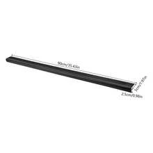 15 Pack Self-Adhesive Stair Nosing Strips, 90*5*2.5cm Non-Slip Step Edge Trim, Self-Stick Protective Molding For Tile Stair Treads, Wear Resistant Border Strip For Indoor Step Decoration - Negro - Ver 11