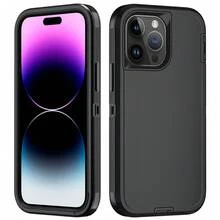 Casing Ponsel Pelindung Tugas Berat 3-in-1 [Tahan Guncangan][Tahan Jatuh][Anti Selip] Casing Ponsel Pelindung Multi-Lapisan Memberikan Perlindungan Kuat untuk Perangkat Seluler Anda - Hitam - View 35