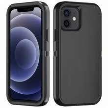 Casing Ponsel Pelindung Tugas Berat 3-in-1 [Tahan Guncangan][Tahan Jatuh][Anti Selip] Casing Ponsel Pelindung Multi-Lapisan Memberikan Perlindungan Kuat untuk Perangkat Seluler Anda - Hitam - View 58