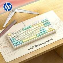 HP 透明冰塊高顏值機械手感鍵盤K120！三模無線有線隨心連 ，RGB幻彩燈效+靜音按鍵，遊戲辦公氛圍感拉滿 - 查看 6