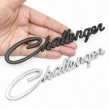 Challenger 英文字母汽車貼紙 金屬徽章貼花，適用於 Dodge Challenger Journey Charger Ram 1500 Caliber Caravan Avenger - A - 查看 8