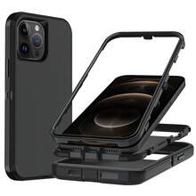 Casing Ponsel Pelindung Tugas Berat 3-in-1 [Tahan Guncangan][Tahan Jatuh][Anti Selip] Casing Ponsel Pelindung Multi-Lapisan Memberikan Perlindungan Kuat untuk Perangkat Seluler Anda - Hitam - View 28