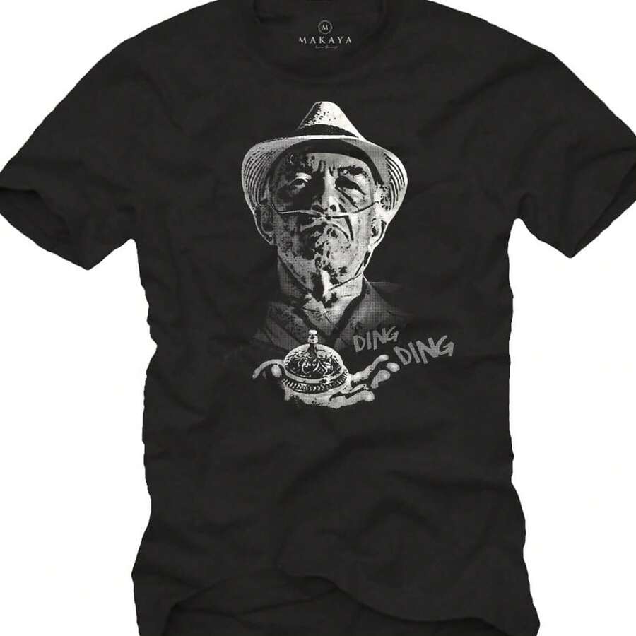 Summer Outfit For Men, Men's  T-Shirt Black - 黑色 - 查看 1