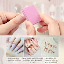 50Pcs Mini Nail Files Sanding Block Double-Sided 100/180 Grit Sponge File Nail Buffer And Shaper Pedicure Manicure Tools - Multicolor - View 5