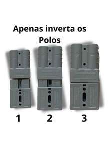 10 Conector Bateria 50a 600v Empilhadeira Estacionária Trail - Visão 4