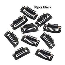 20 piezas de clips para peluca con almohadilla de goma, clips para peluca mejorados de 9 dientes cómodos, adecuados para coser en pelucas, fijar peines de peluca, clips para cabello de peluca, adecuados para mujeres de tamaño pequeño, clips para peluca y accesorios, utilizados para extensiones de cabello de peluca DIY - Clips BB de 9 dientes - Ver 13