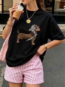 T-Shirt For Women Short-Sleeved Niche Design And Design Print 2026 Summer New Loose Half-Sleeved Slim Top For Women - style2 - 查看 1