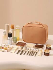 1 buah Tas Kosmetik Kain Oxford Portabel Gaya Minimalis Kotak Penyimpanan Tas Perlengkapan Mandi Kapasitas Besar Tas Rias Wanita Tas Perlengkapan Mandi - MultiWarna - View 8