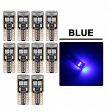 4/10pcs T10 W5W LED Bulbs Canbus Car Interior Dome Light Door Glove Box Trunk License Plate Light 12V 6SMD 400LM 6500K White - Flat 6 Lamps - View 15