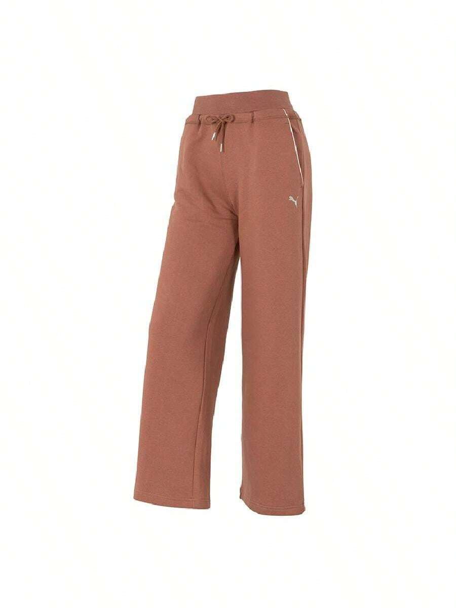 Puma Celana Panjang Wanita RACE-AHEAD-SWEATPANT-W Lembut Nyaman Kasual Celana Sehari-hari 636176-90 - cokelat - View 1
