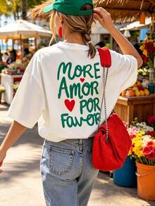 Women T-Shirts - 白色 2 - 查看 1