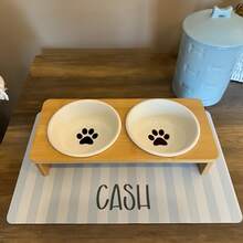 1 buah Alas Makan Hewan Peliharaan Kustom, Alas Nama Hewan Peliharaan yang Dipersonalisasi, Alas Makan Anjing yang Dipersonalisasi, Alas Lantai Kucing yang Disesuaikan, Hadiah Unik untuk Pecinta Hewan Peliharaan, Pilihan Ulang Tahun yang Ideal - MultiWarna - View 3