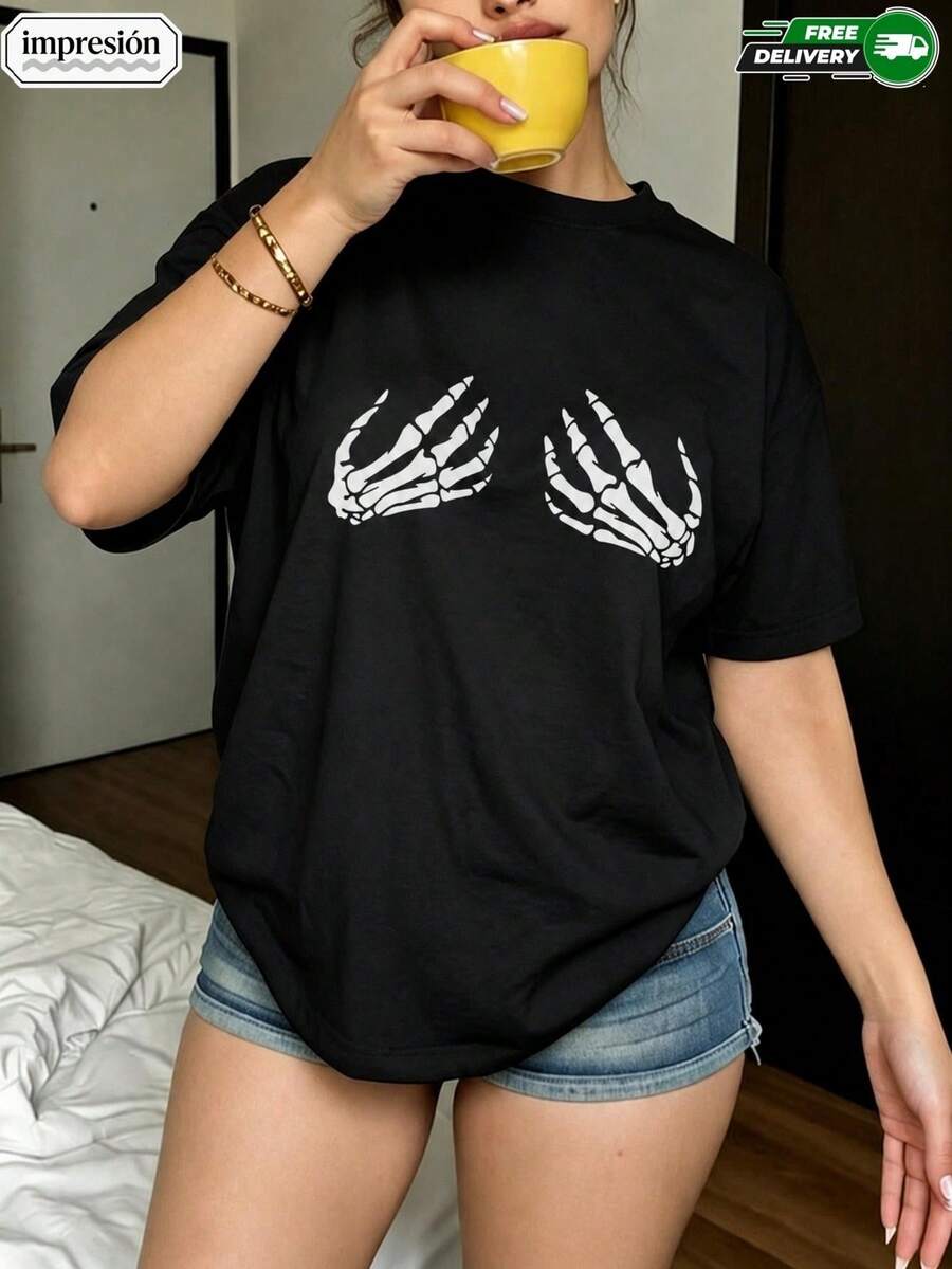 Women T-Shirts - Black - View 1