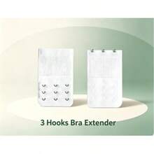 1/3件裝黑色/裸色彈性內衣加長扣組，可調節延長扣，適合女性內衣，舒適大尺碼內衣背部加長扣，適用運動、旅行、日常穿著，透氣且彈性 - A - 查看 9