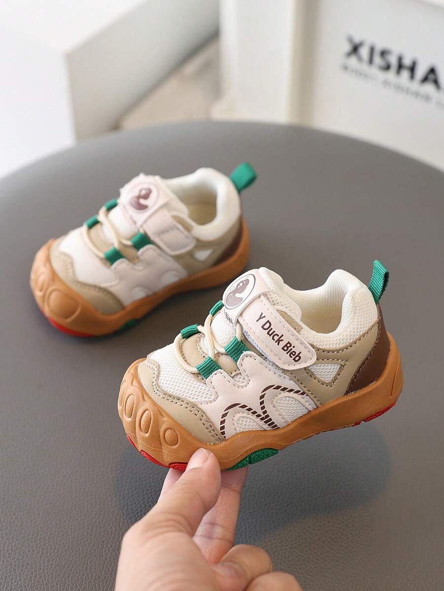 All-Season Functional Baby Walking Shoes, National Standard Spring/Autumn Breathable New Soft Sole Anti-Slip Sports Shoes - Brown - View 1