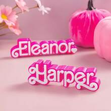 1pc Customized 3D Printed Name Plate, Personalized With Your Name, Fashionable And Unique Design, Suitable For Home Decor, Birthday, Holiday, Back To School Gift, Housewarming And Special Occasions - Multicolor - View 6