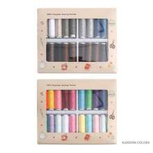 20 piezas/Set Hilo de poliéster para coser Hilo de bordado Set de hilo para acolchado a máquina Para costura a mano y a máquina - 20 piezas de colores mezclados - Ver 5