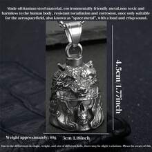 AD Vintage Punk Motorcycle Angel Bell Lucky Evil-Warding Bell, Unisex Riding Safety Protection Accessory, Universal Bicycle Bell - Bell - View 10