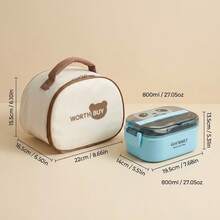 Plastic Bento Box Adult, Microwavable Lunch Containers, Meal Prep Containers With Dividers, Travel Food Containers, Snack Containers With Lids, Leakproof Stackable Lunch Box, With Handle Cutlery Sauce Box, For Student School Office - Multicolor - View 17