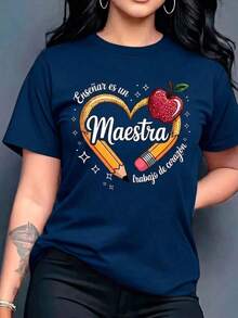 Women T-Shirts - Navy Blue - View 1