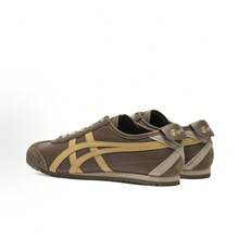 Asics Authentic Onitsuka Tiger Mexico 66 Leather Sneakers - White/Blue/Red Classic Low-Top | Premium Japanese Heritage Footwear | Slim-Profile Lightweight Trainers - 棕色 - 查看 4