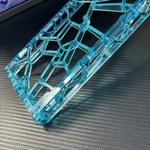 Kit de carcasa transparente para teclado PC, impreso en 3D & moldeado por inyección, compatible con Wooting 60HE y PCB de interruptor magnético, incluye placa difusora - Ver 5