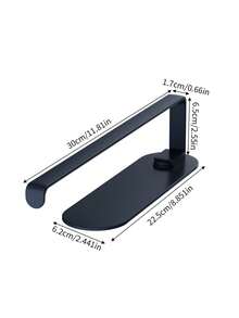 No-Drill Wall-Mounted Towel Rack, Strong Load Capacity Single Bar Holder For Towels And Washcloths, Space-Saving Bathroom Organizer, Perfect For Home And Kitchen Use, For Bathroom And Kitchen Towel Storage - Multicolor - View 16