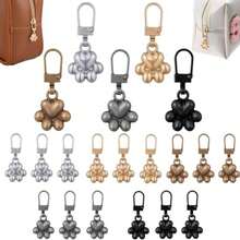 3/5pcs Cat Ball Metal Zipper Pulls, Detachable Replacement Parts For Clothing, Bags, Jackets, Zipper Repair Tool - Multiple Styles - View 2