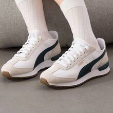 PUMA R78 Wind Nylon Fashionable Versatile Non-Slip Wear-Resistant Low-Top Casual Shoes Unisex White Green - White Green - View 2