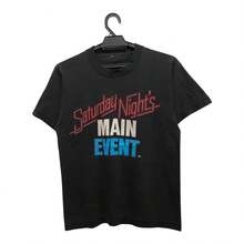 Vintage 80s WWFs Saturday Nights Main Event World Wrestling Federation Rare Single Stitch Soft Thin Material - 款式 - 查看 1