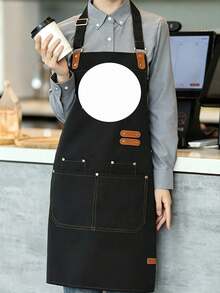 Customizable Chef Apron With Pockets And Adjustable Straps, Customizable Text, Logo, Name, And Graphics, Criss-Cross Design, Suitable For Restaurants, Food Service, And Cafes, Personalized Gift - Multicolor - View 35