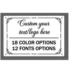 2D Flat - [Custom] Personalized Metal Decorative Plaque - Galvanized Steel Material, For Decoration, 30X20Cm Custom Material, Text And Slogan Wall Decor, Suitable For Installation On Walls, Rooms, Doors, Patios - Multicolor - View 12