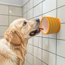 Dog Silicone Slow Feeder Licking Bowl, Dog Bowl, Pet Supplies, Bottom With Suction Cup Anti-Slip Dog Feeding, Prevents Bloating, Prevents Choking, Healthy Design Dog Bowl, Suitable For Small And Medium Dog Breeds - High Capacity - View 2