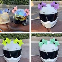 Cat Ear Bow Helmet Decoration, Detachable Motorcycle Accessory, Soft Cute Ear Protector For Female Riders, Universal For Electric Scooter And Skiing, Adorable Gift - Bow Cat Ears - View 1
