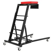 Professional Heavy Duty Topside Automotive Creeper – 400lbs Capacity – Adjustable Height 45-66 Inch – Collapsible Padded Deck – 4 Locking Swivel Casters – Tool Pouch for Garage, Workshop, - Rot - Übersicht 7