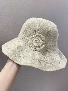 2026 Women's Foldable Straw Sun Hat - UPF 50+ Sun Protection, Summer Beach Essential, 4 Colors Available, Lightweight And Fashionable, Suitable For Outdoor, Park And Travel - Multicolor - View 4
