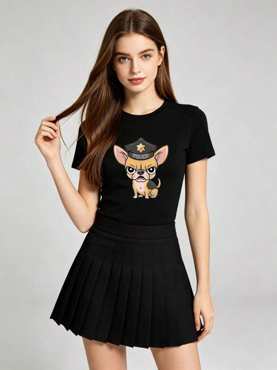 Women T-Shirts - 黑色 - 查看 1